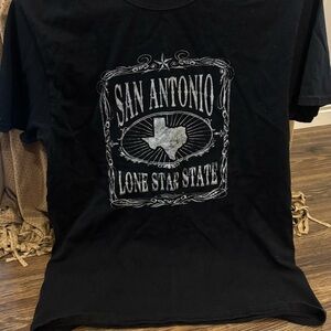 Black San Antonio Lone Star State T-Shirt